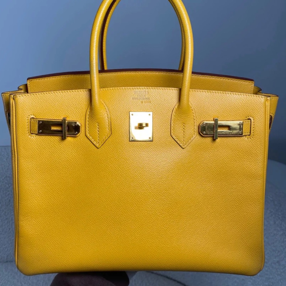 Authentic Pre-Owned Hermes Birkin 30 Jaune Ambre Epsom Gold Hardware